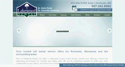 Desktop Screenshot of lakewooddental.net