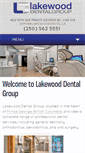 Mobile Screenshot of lakewooddental.ca